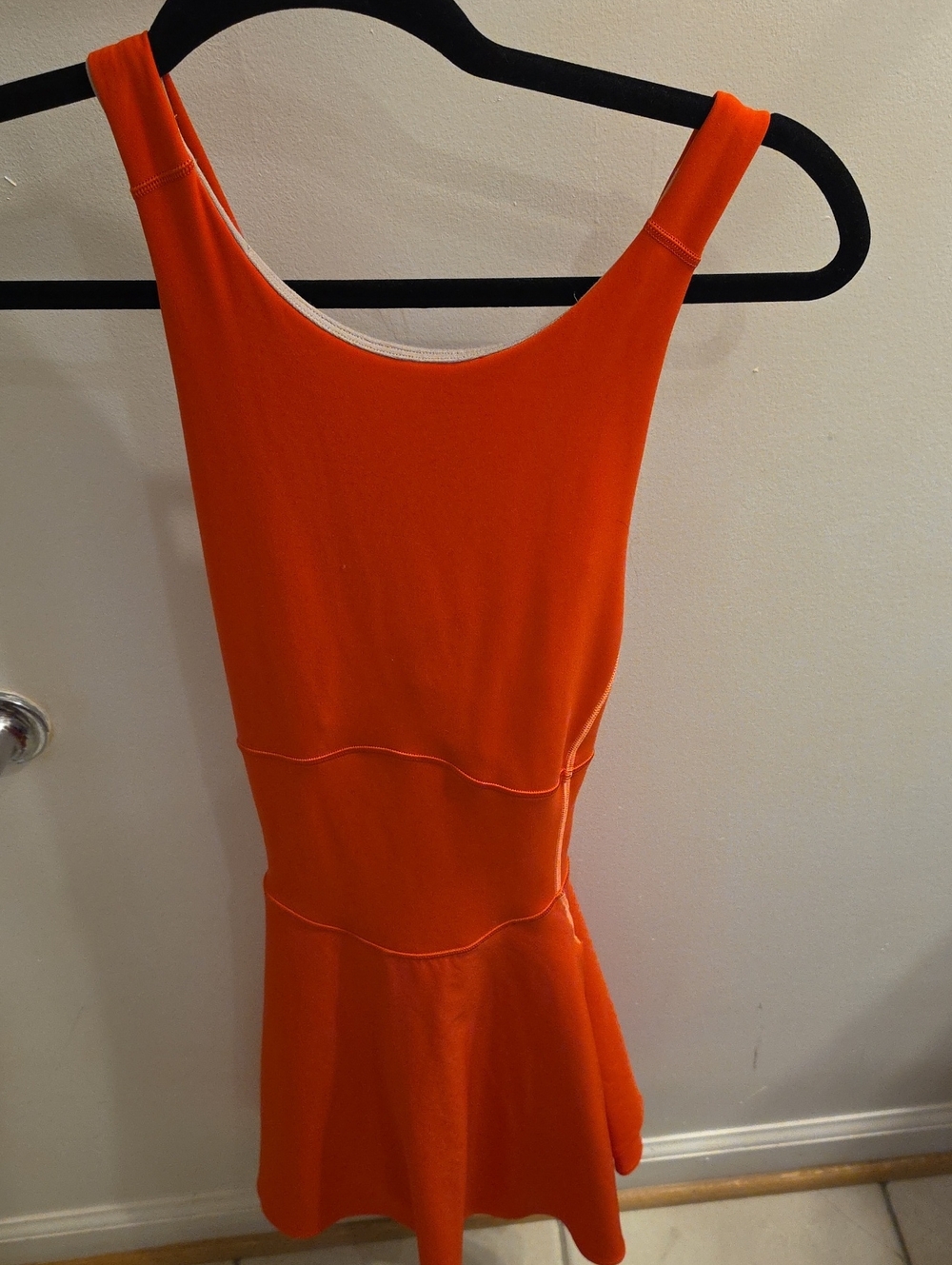 lululemon athletica Bright Orange Sleeveless Mini Dress
